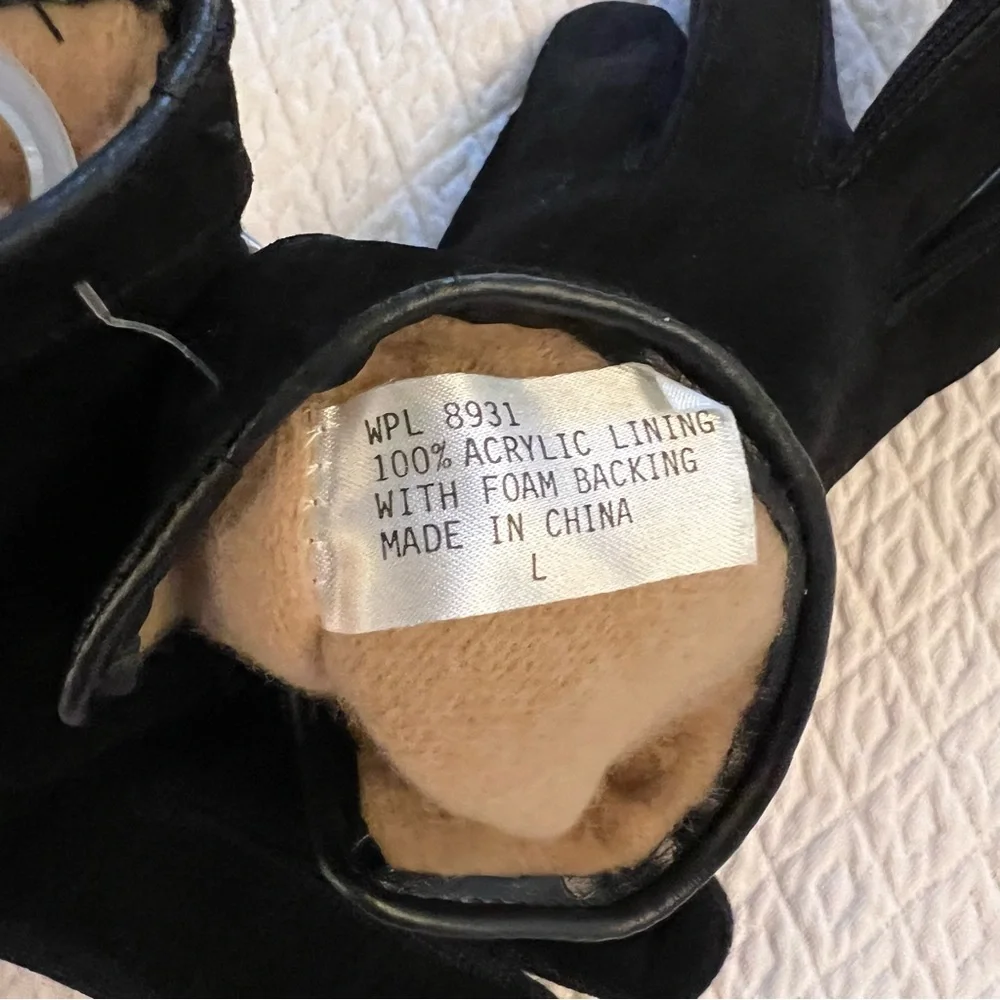 HANES Vintage Lined Suede Gloves NWT
